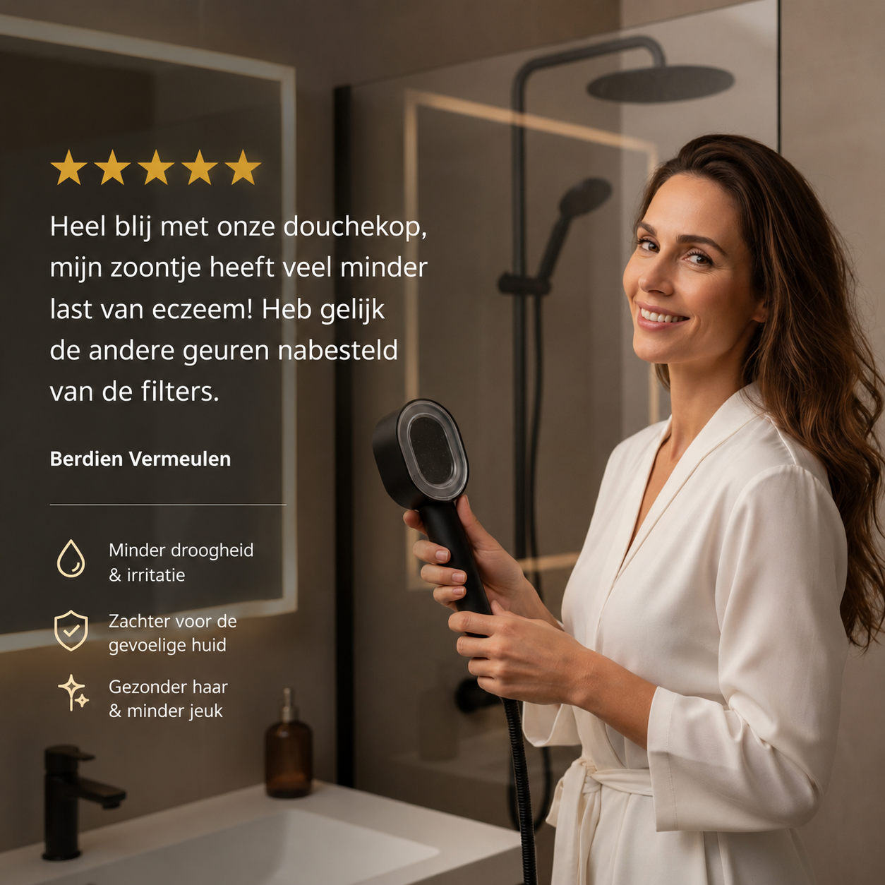 Filtered Shower Head – Powerful Spray & Softer Skin